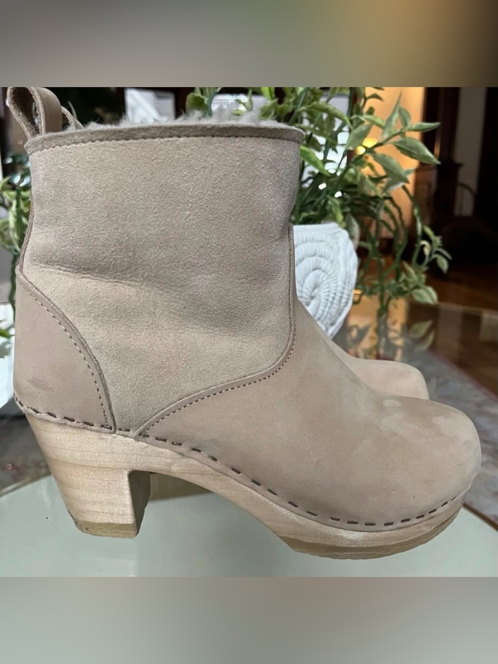 No. 6 Taupe Suede Ankle Bootie